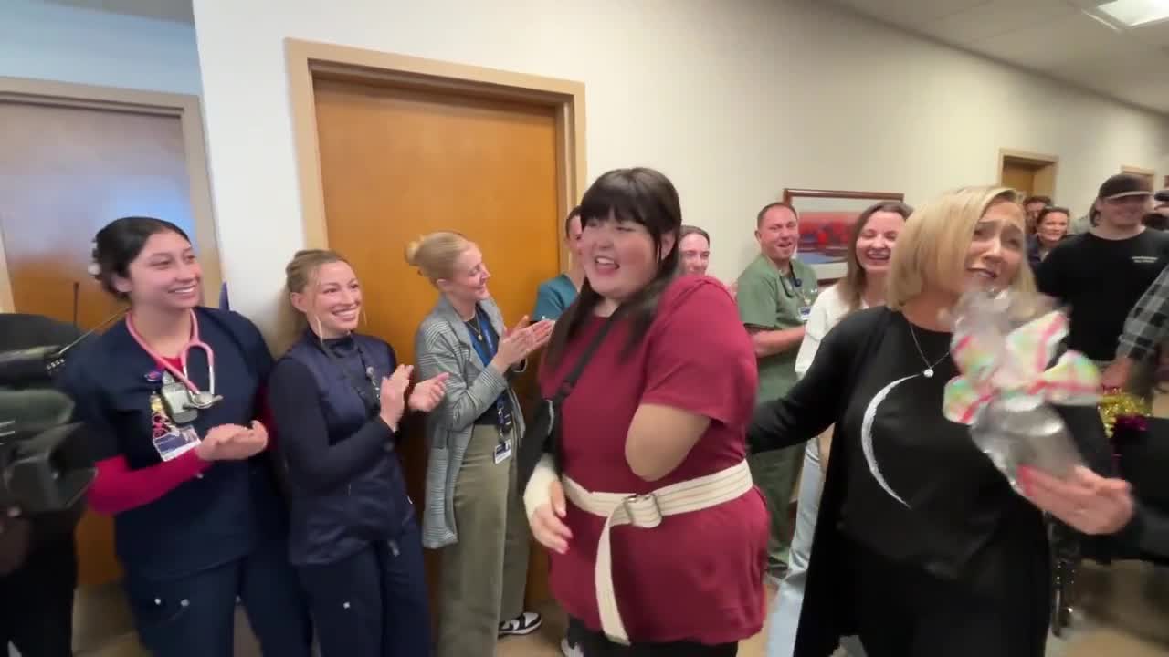 Family celebrates as daughter leaves hospital after DUI crash