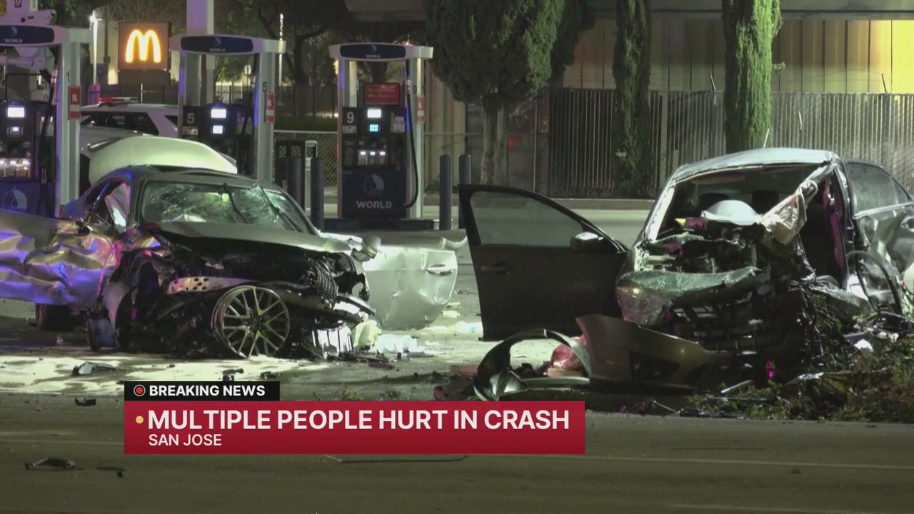 Several individuals injured in a San Jose crash, causing road closures