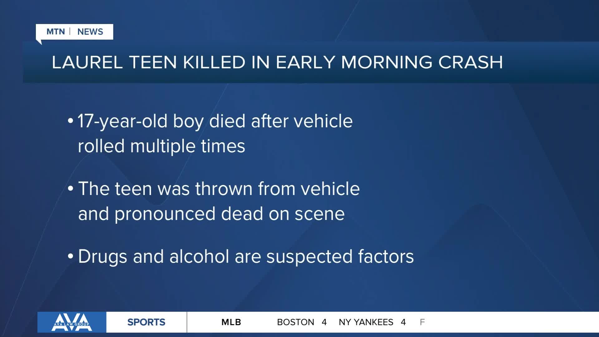 Teen from Laurel dies in single-vehicle crash on I-90