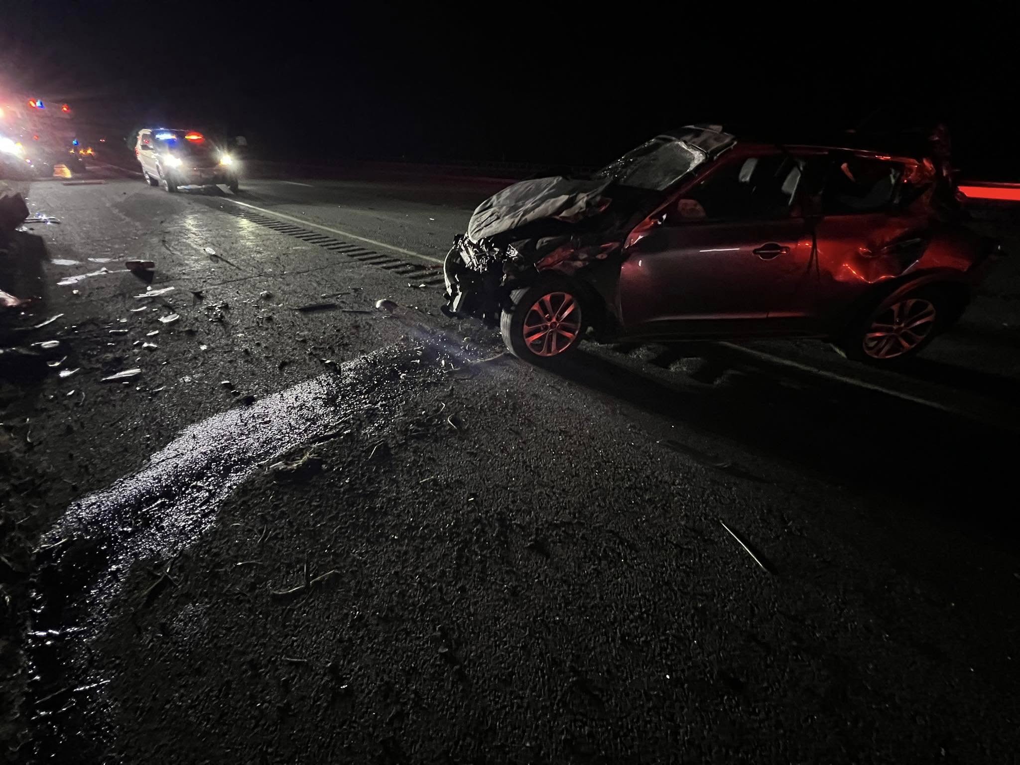 Vernon interstate collision injures one