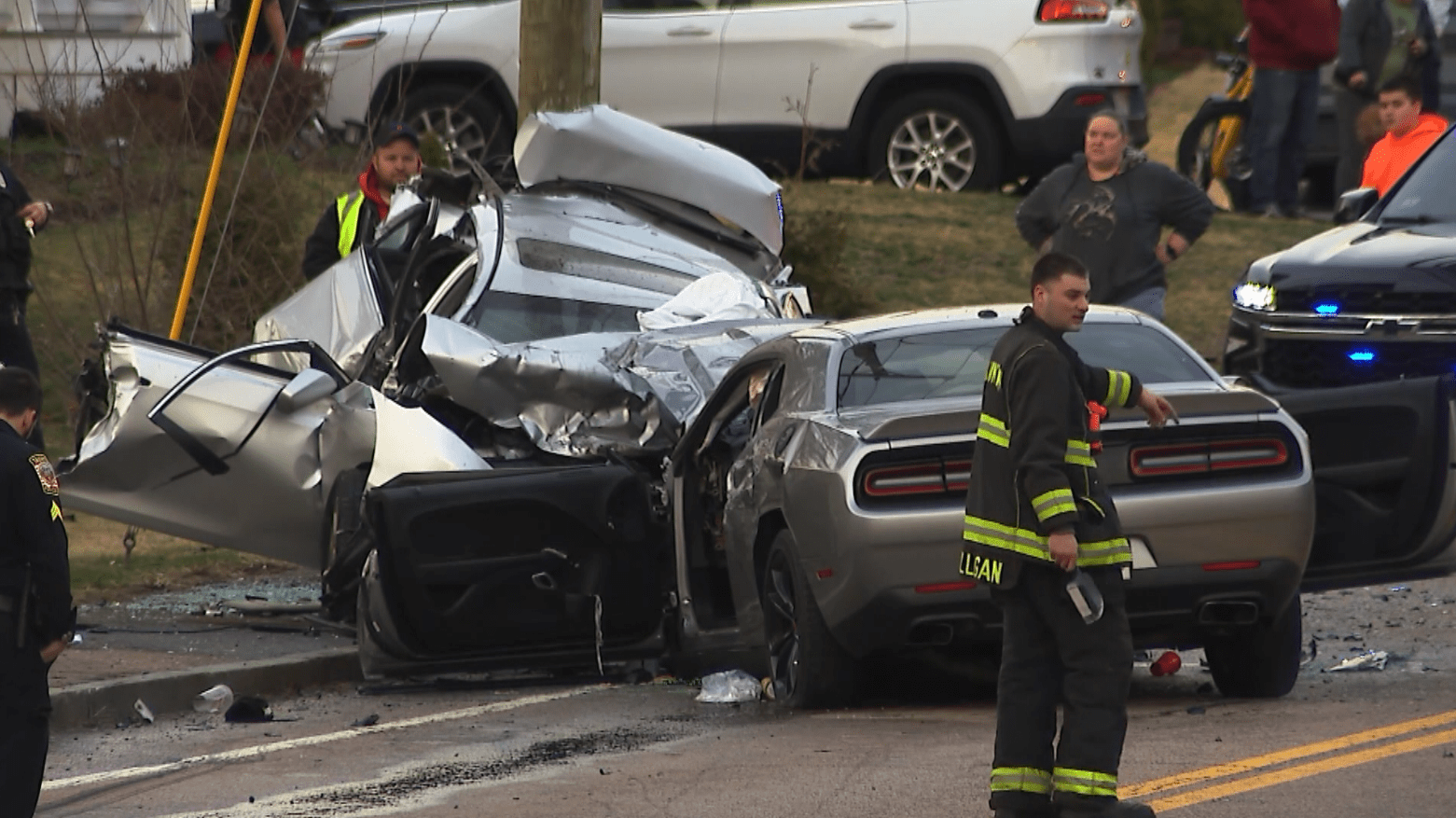 Four people hospitalized following severe collision in Taunton