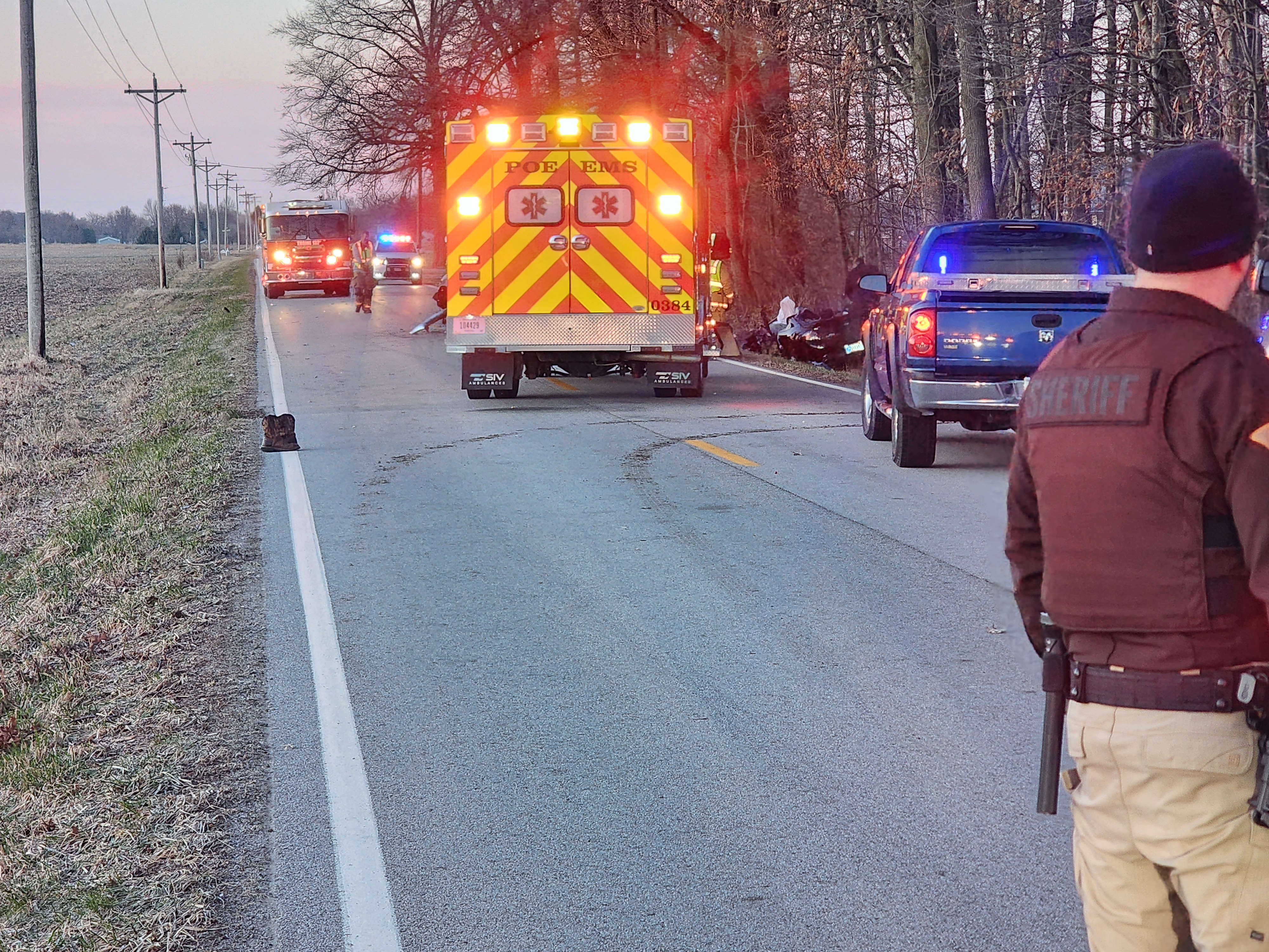 Car hits pickup head-on after semi sideswiped in rural Allen County crash