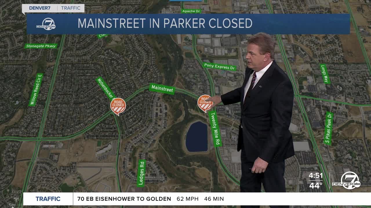 One person dies in crash on E. Mainstreet in Parker Wednesday morning