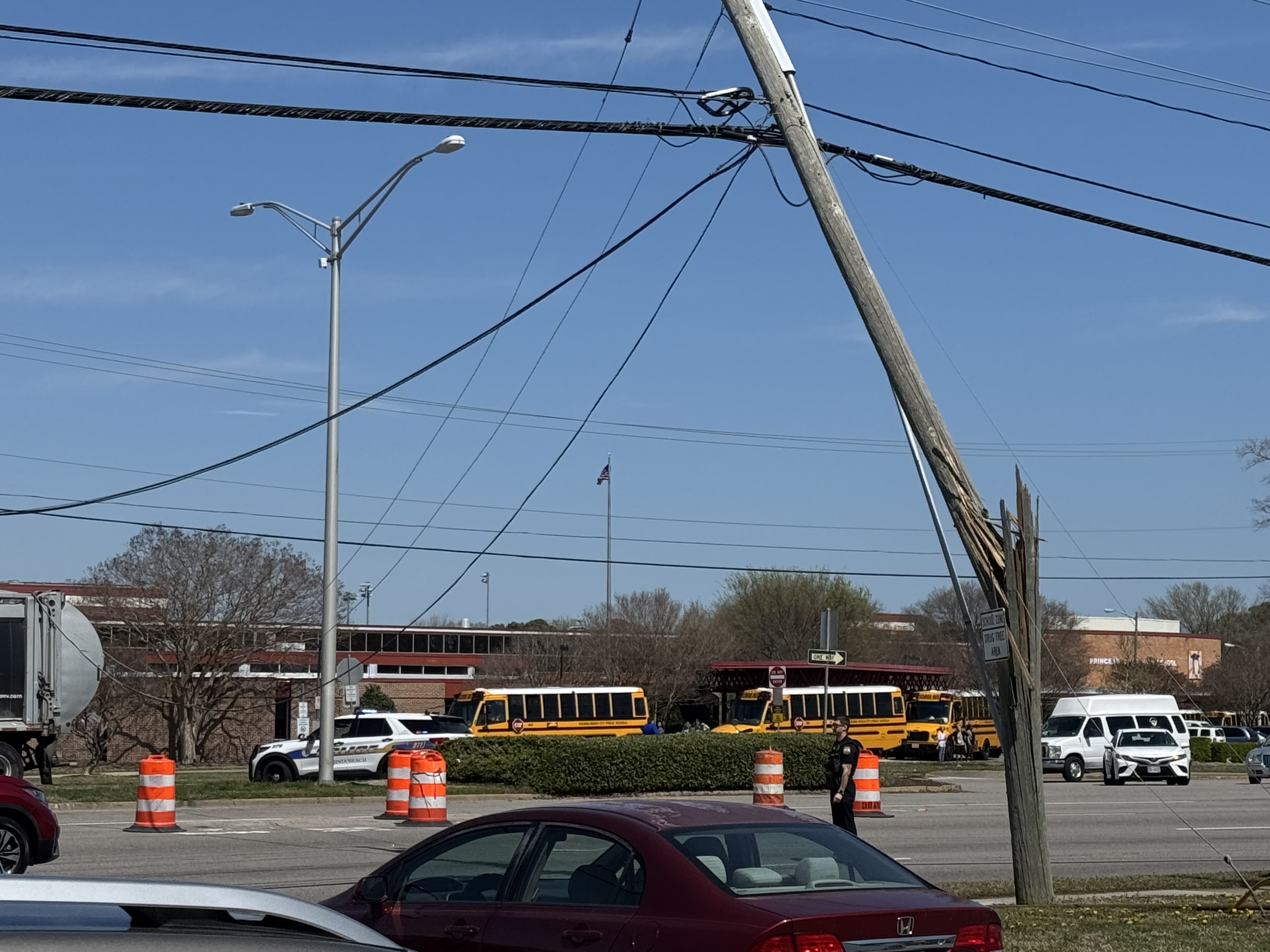 Crash leads to power outages in Virginia Beach