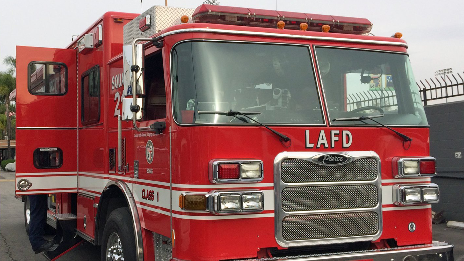 Civilian seriously injured after collision with Los Angeles fire engine