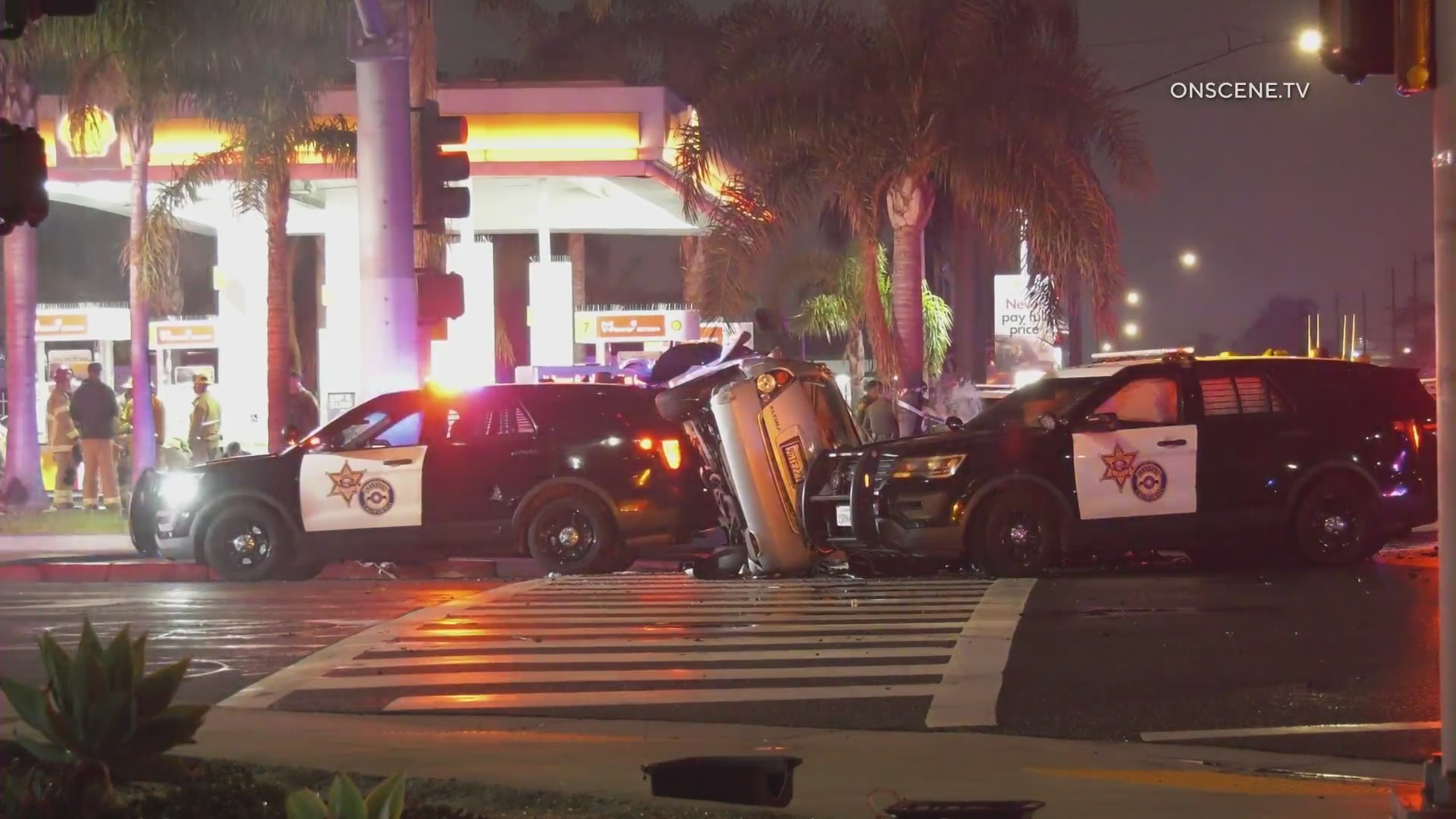 Multiple Orange County sheriff’s patrol cars involved in wild crash