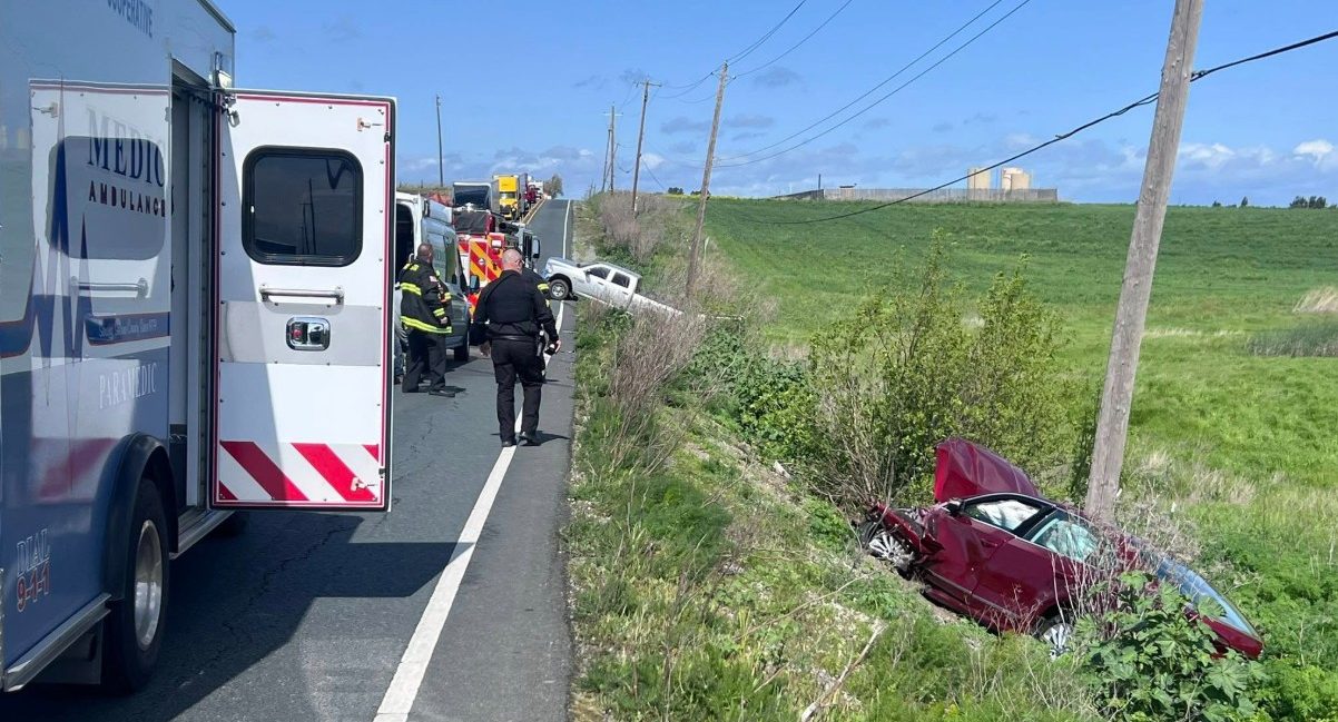 Traffic impacted on Hwy. 12 near Church Road after car crash in Rio Vista
