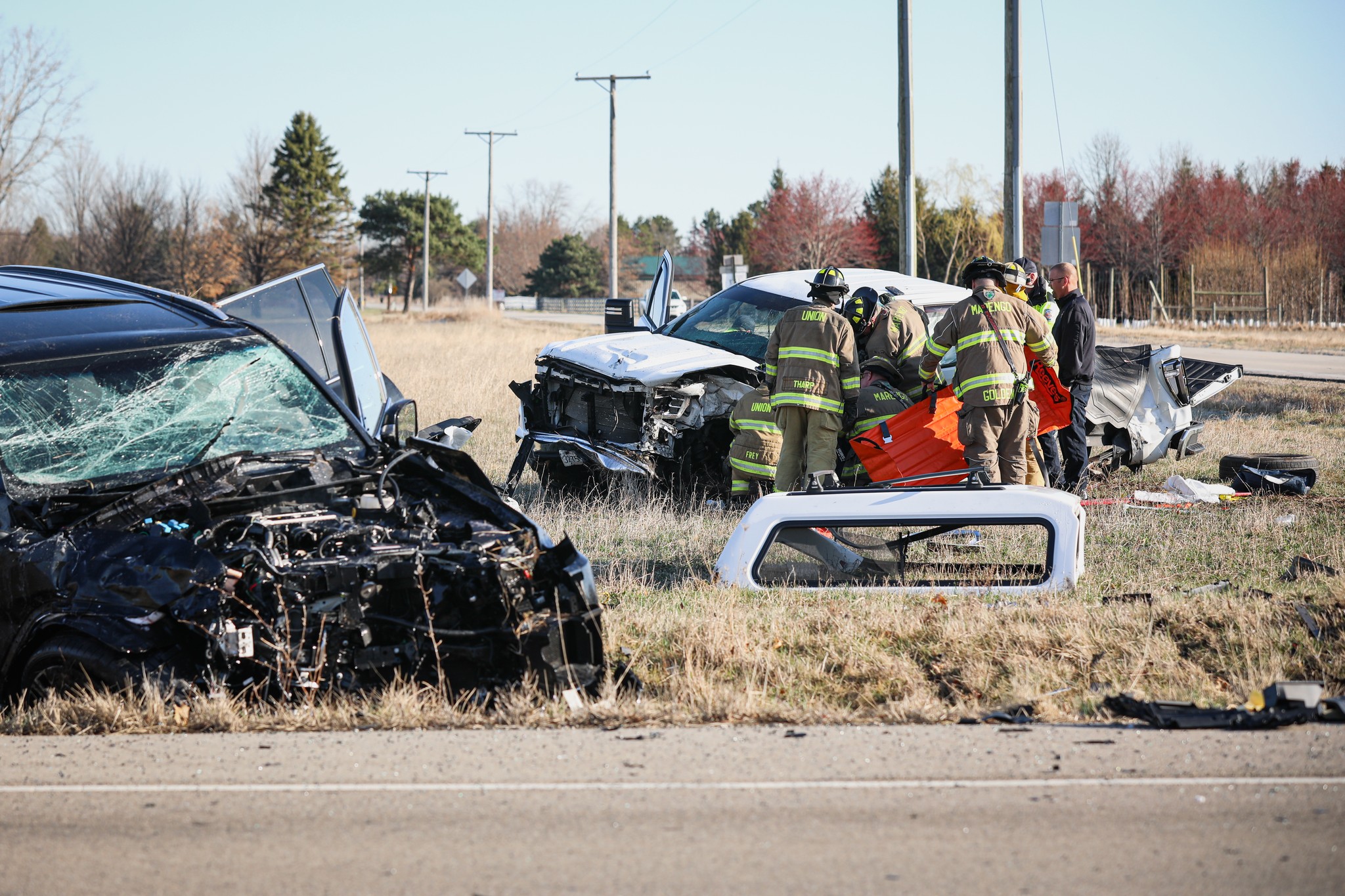 Severe injuries in two-vehicle collision on Route 176