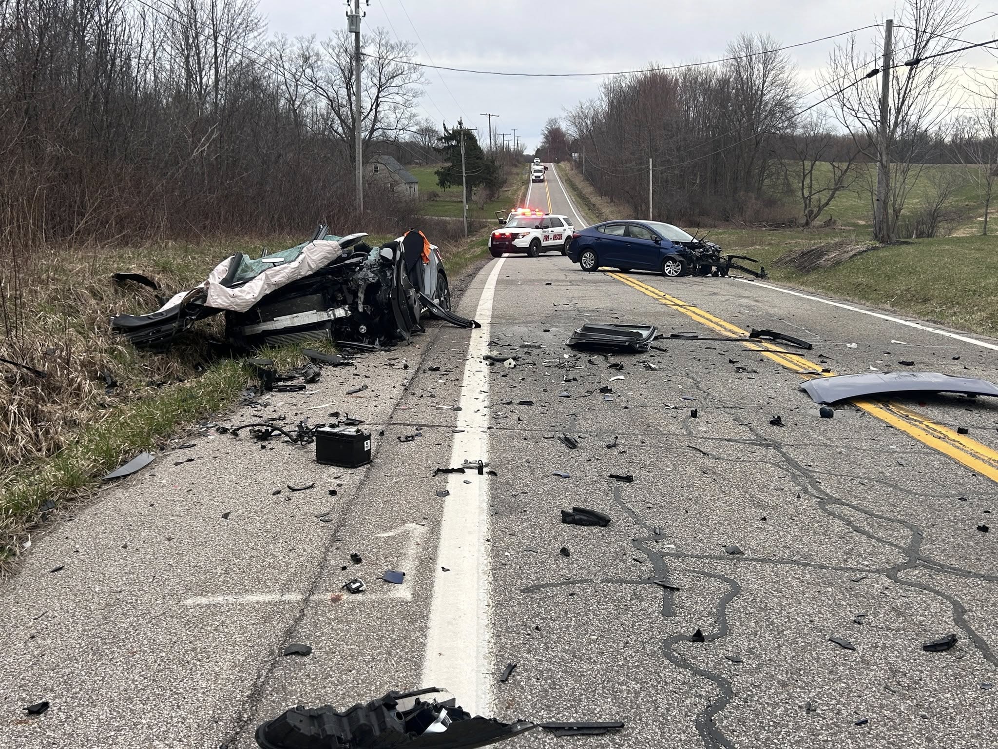 Dropped doughnut causes 3-car collision on Rock Creek Rd in Thompson: OSHP