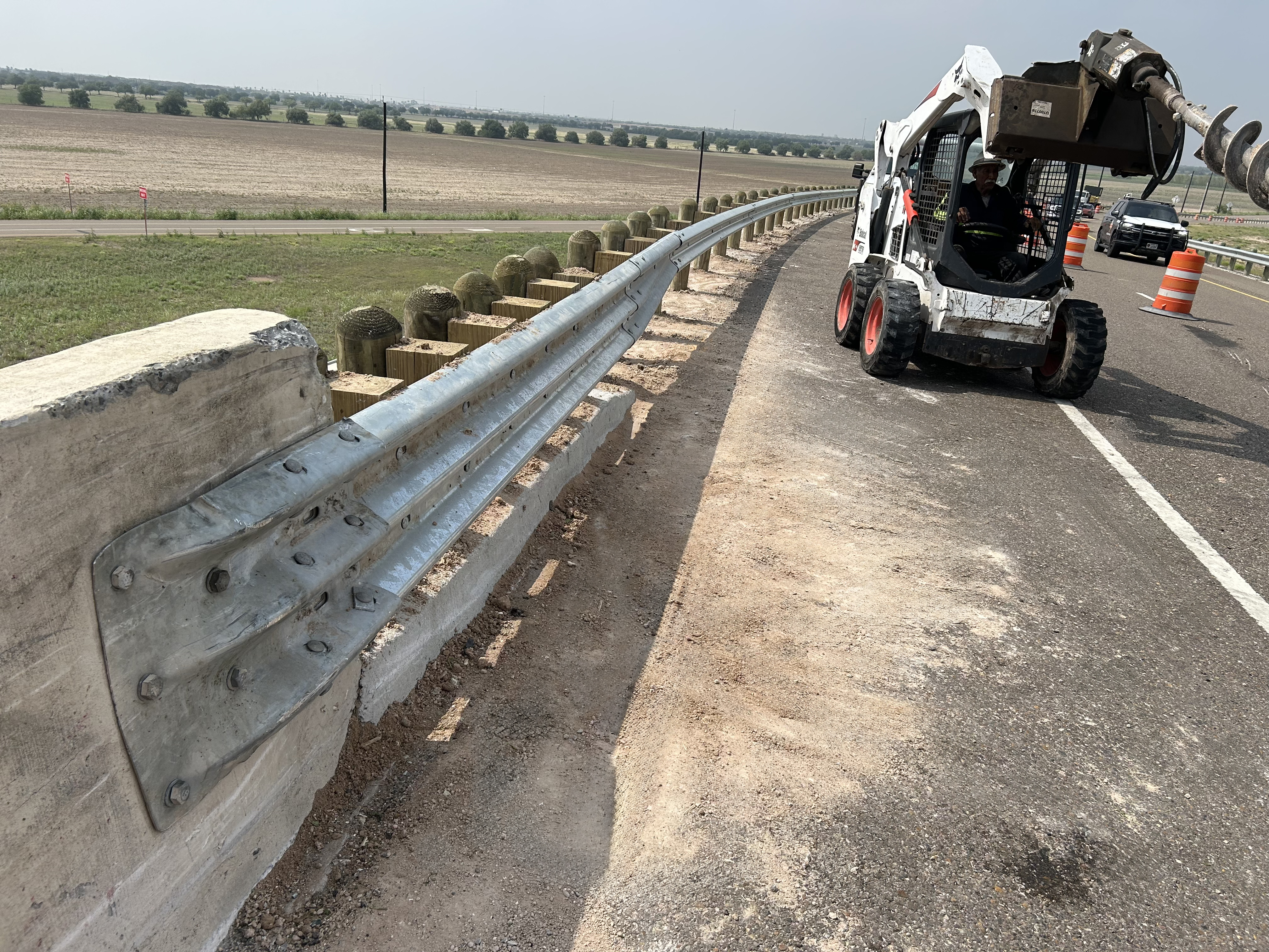 Guardrail fixed following unexpected crash in Peñitas