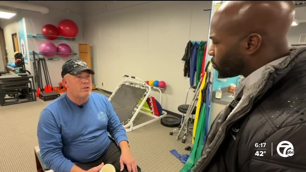 Injured man shares recovery journey after being hit by elderly driver.