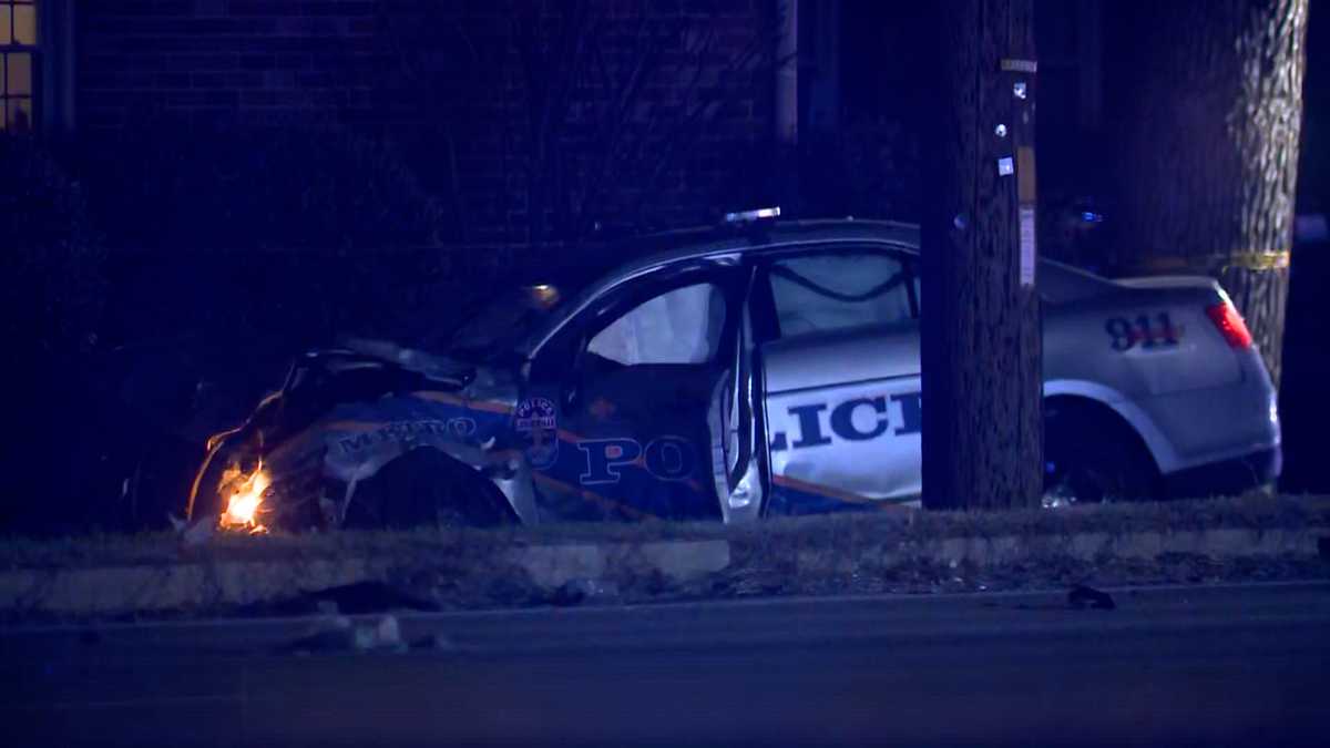 Driver deceased, Louisville Metro Police officer hurt in collision on Fern Valley Rd.