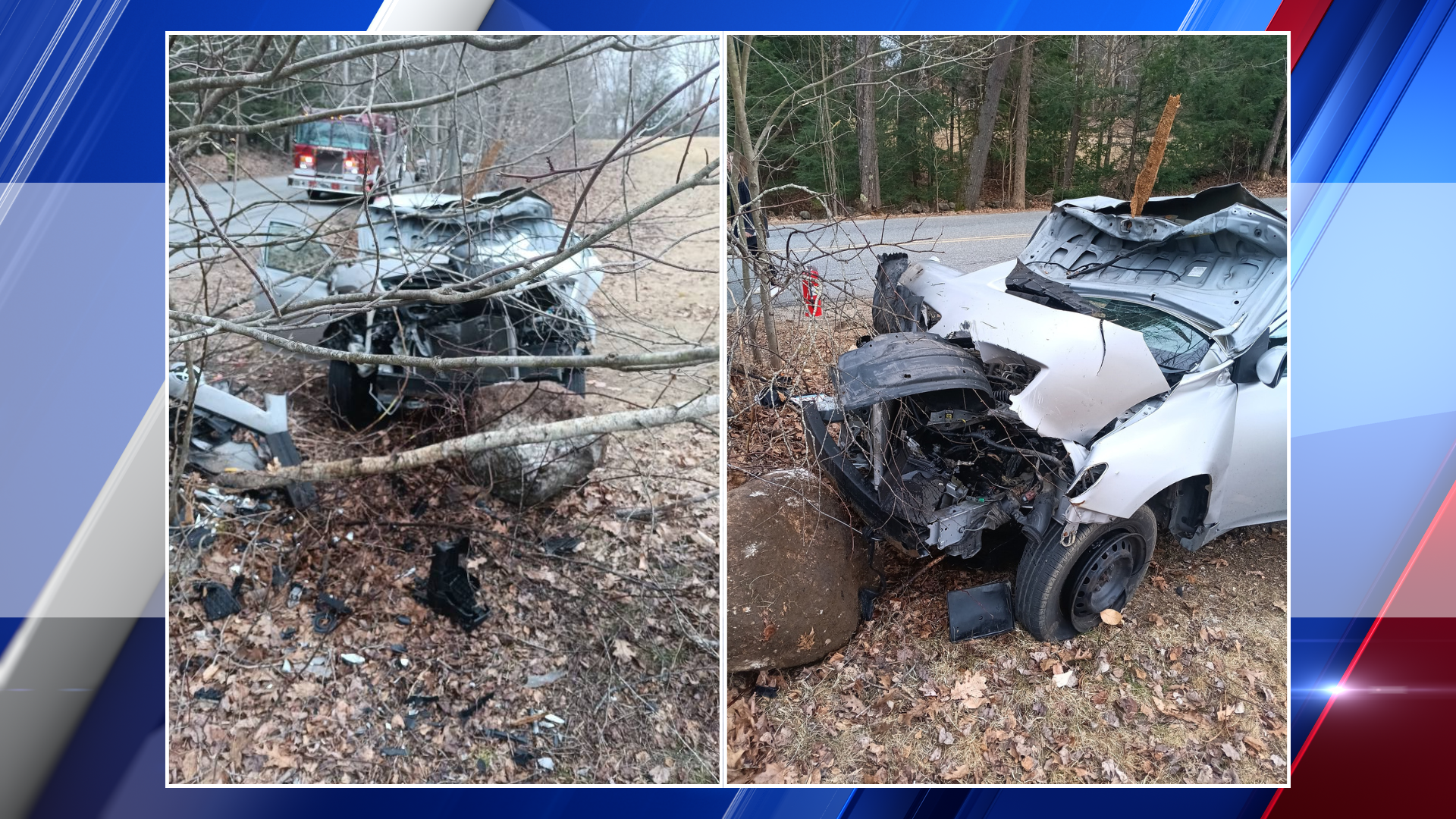 Driver unhurt in solo vehicle accident in Warwick