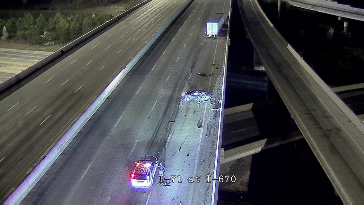 Fatal collision between semi-truck and SUV on I-71 near Downtown Columbus