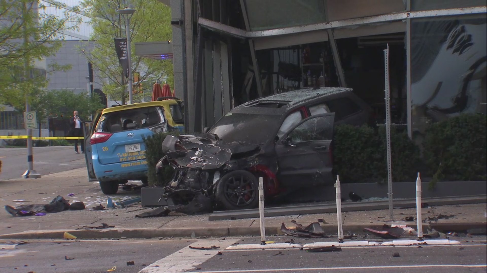 Two fatalities result from car colliding with building in The Gulch