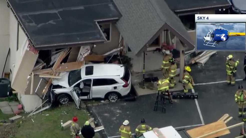 Vehicle collides with car dealership on Route 30 in Hempfield Township, Westmoreland County