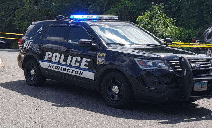 Road closures due to multi-car collision in Newington