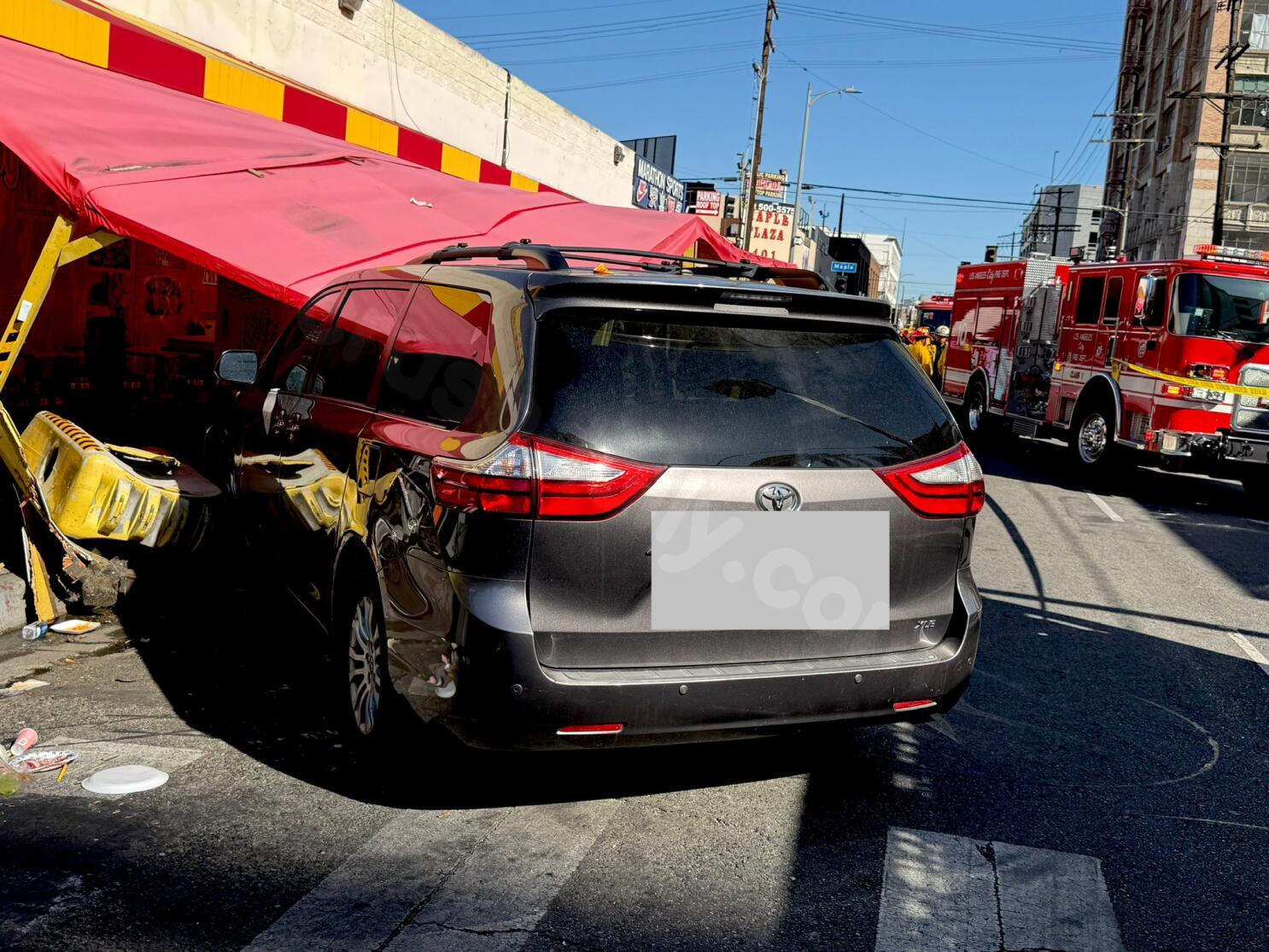 Vehicle hits pedestrians in L.A.'s Santee Alley; 9 injured, 3 kids among the victims