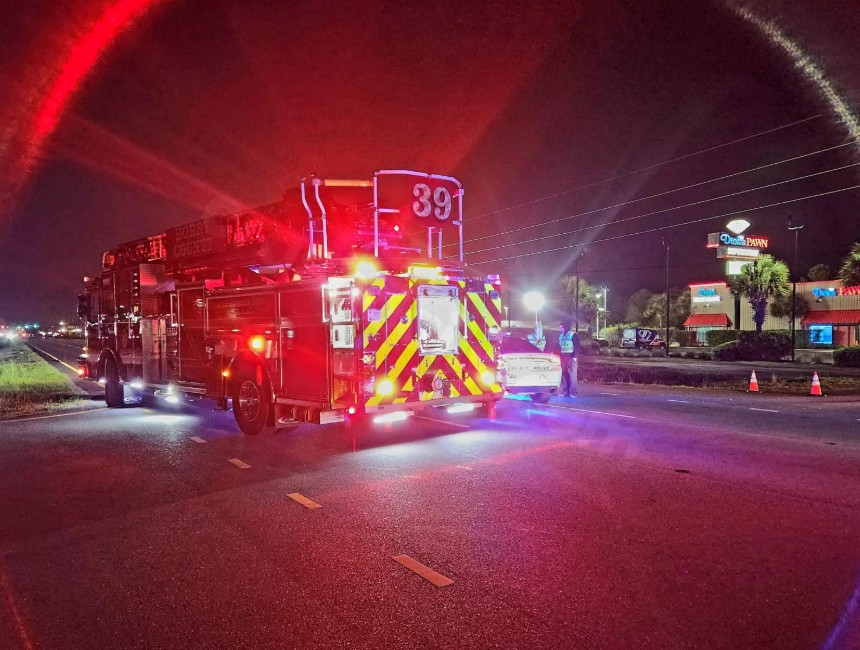 Serious injuries in collision with pedestrian near Carolina Forest