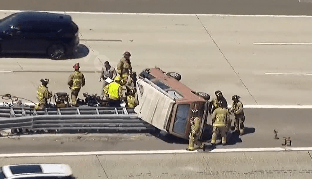 Slowdown on I-8 due to rollover crash in Mission Valley