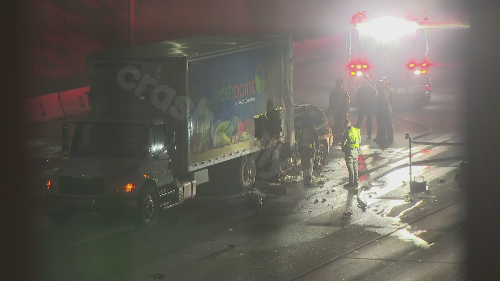 Fatal accident on 210 Freeway with box truck