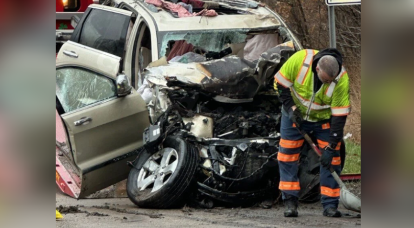 Driver injured in Raynham rollover crash
