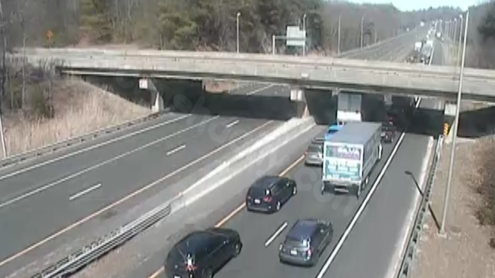 Mass. Pike in Palmer shut down due to crash