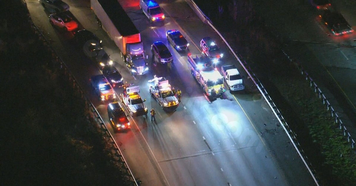 Crash backs up traffic on I-95 South in Delaware County, Pennsylvania, police say