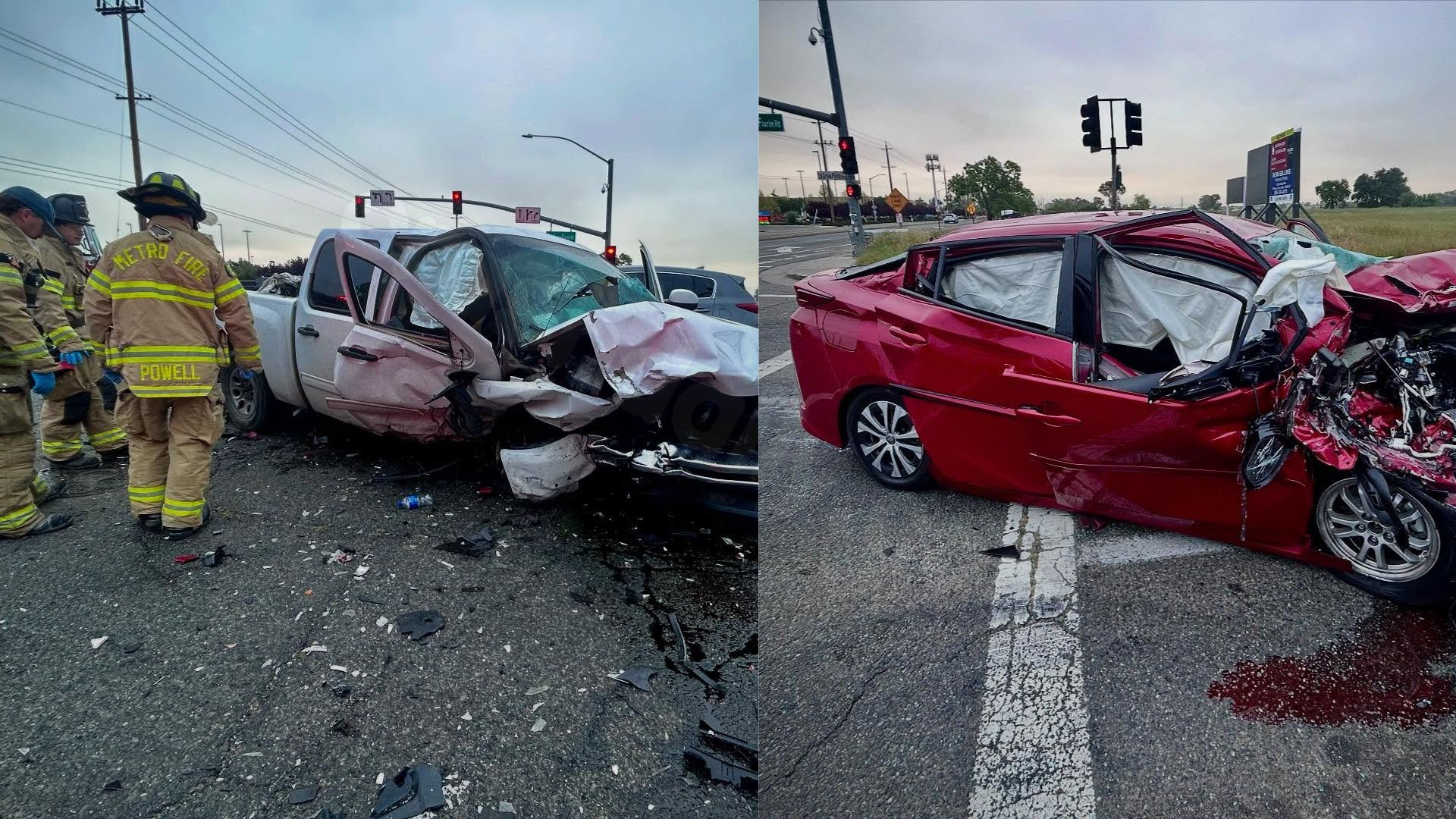 Northern California first responders send urgent message amid major car crash
