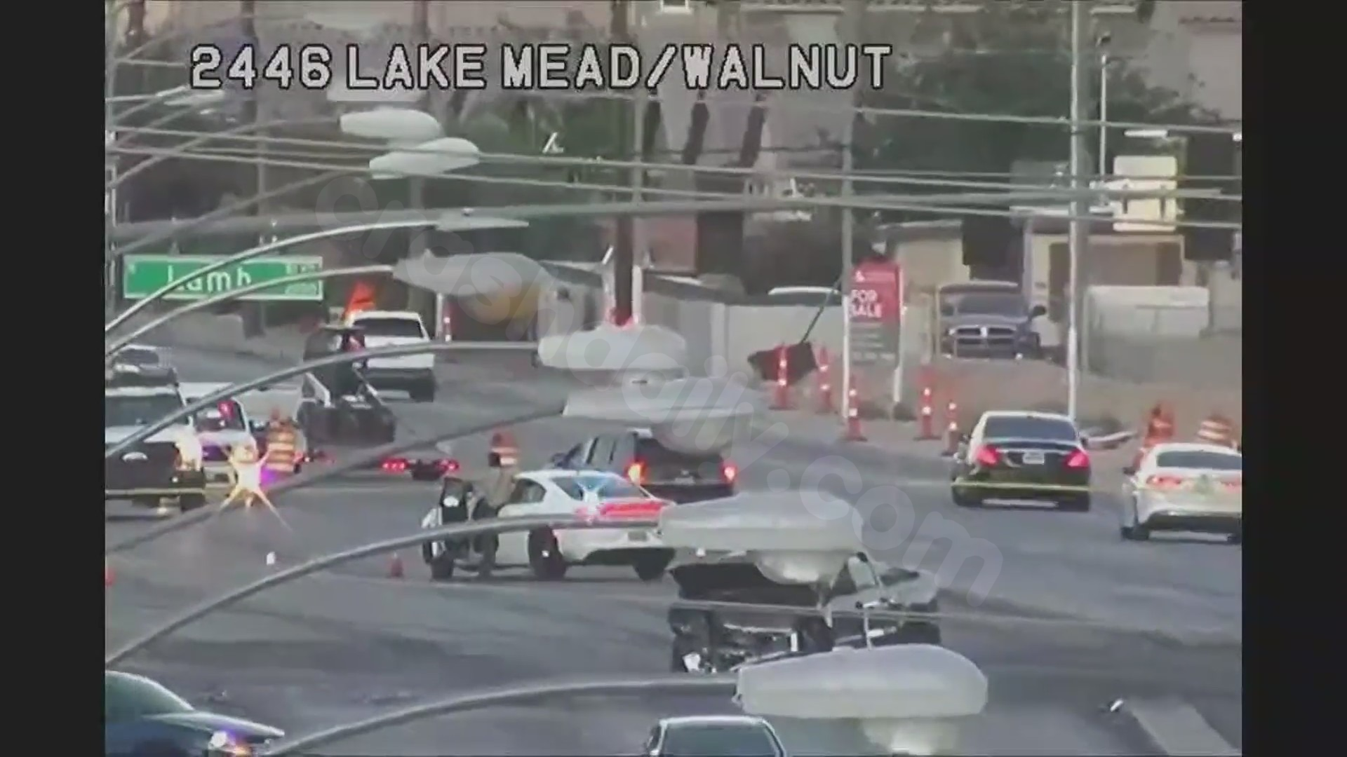 1 hospitalized with life-threatening injuries after east Las Vegas valley crash