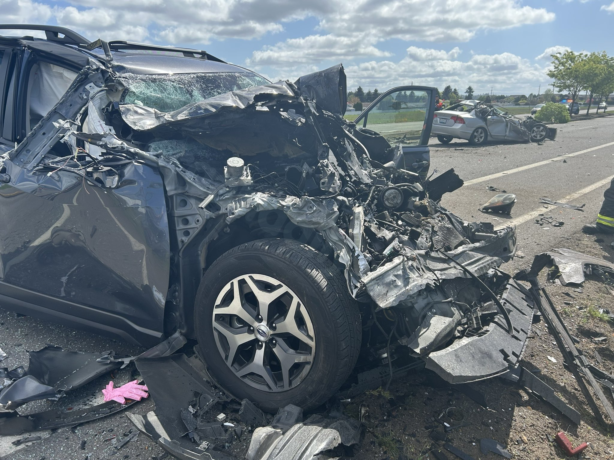 Vancouver crash hurts 2; one critically injured