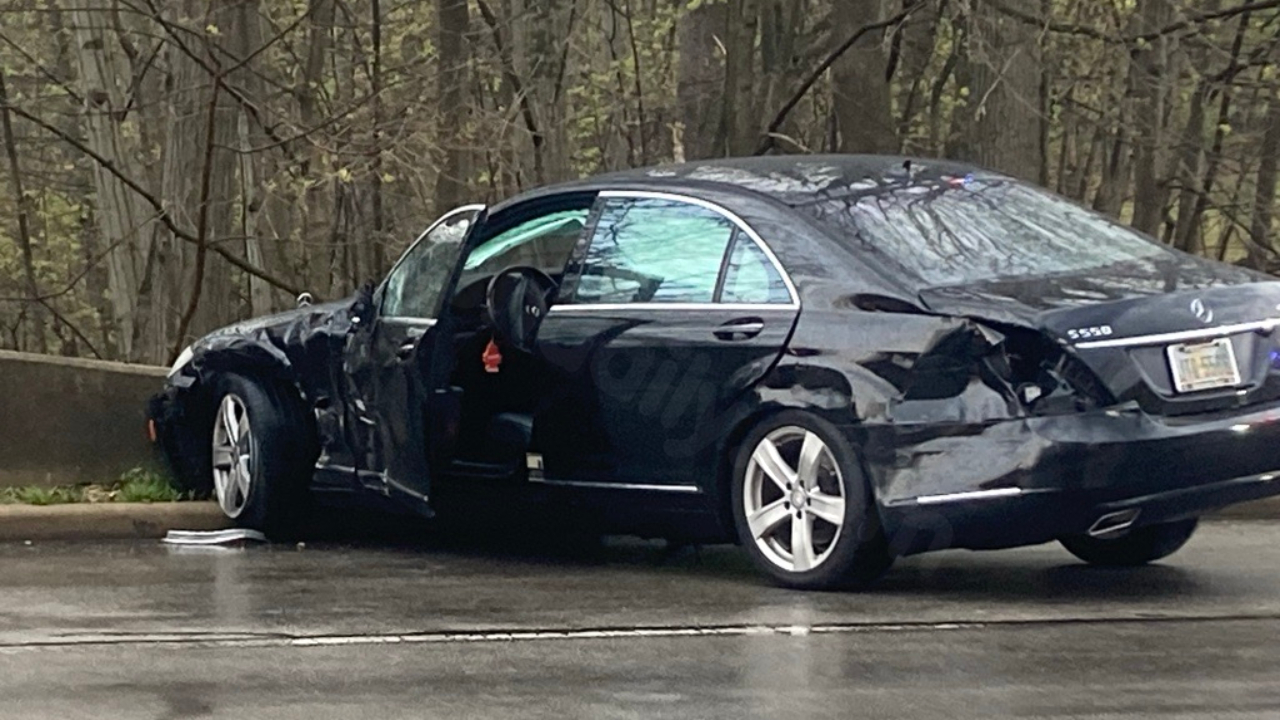 1 taken to hospital in two-car crash