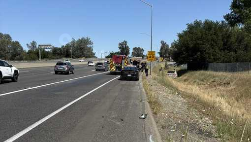 Car crash reported on Highway 50 in Folsom