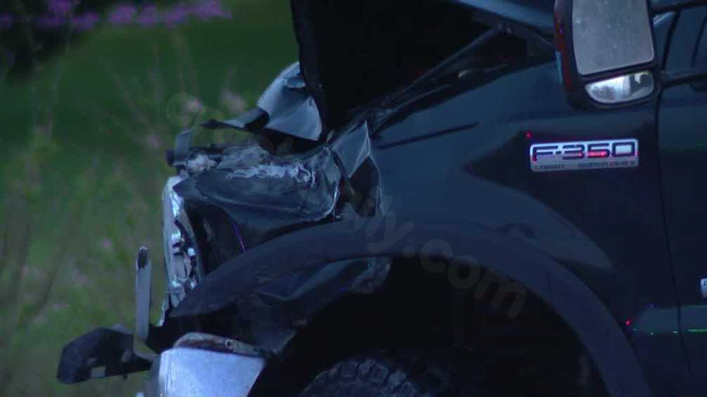 Person in life-threatening condition after crash between car, truck in Omaha