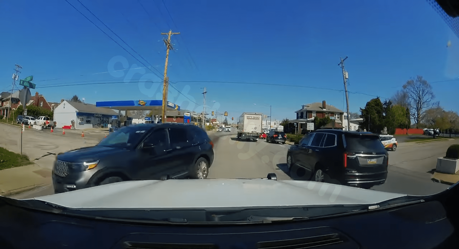 York officials urge caution after near-accident involving police vehicle