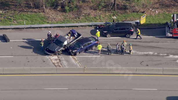 2 injured in four vehicle crash along Westmoreland County highway
