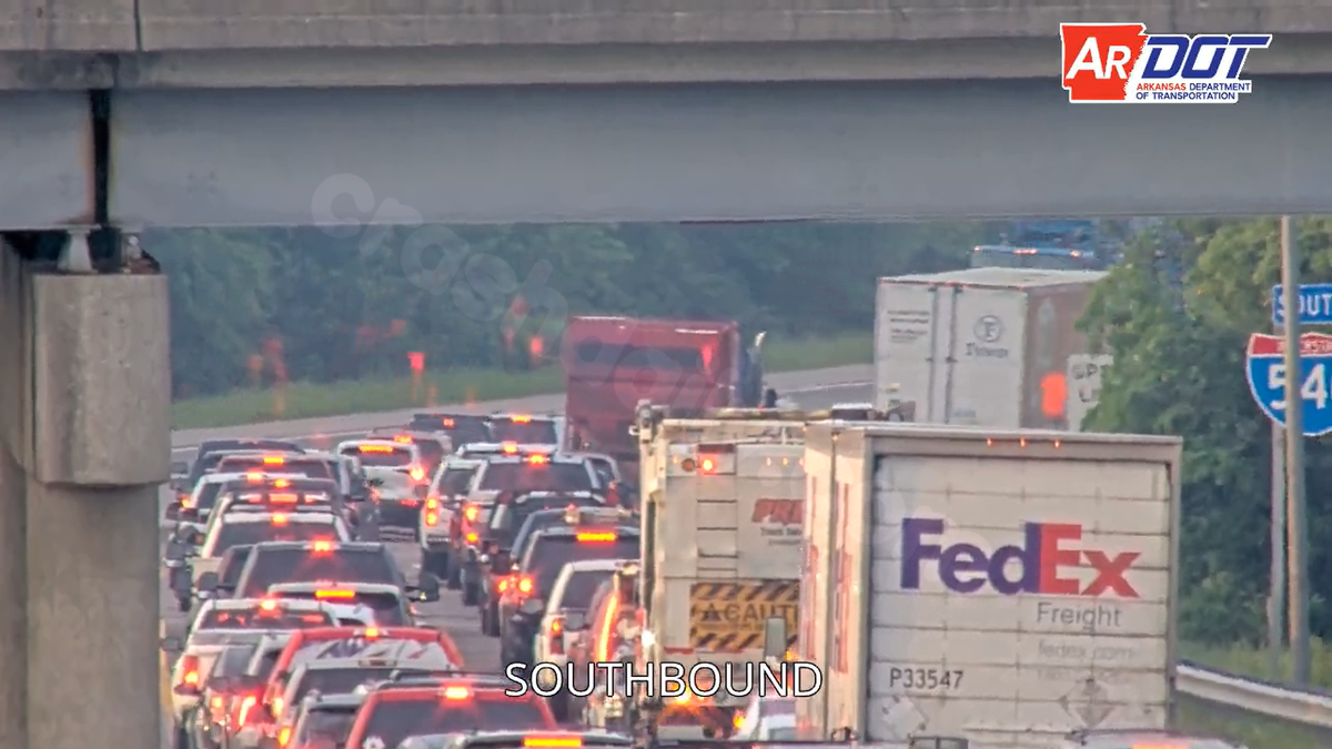 I-540 accident backs up traffic Thursday