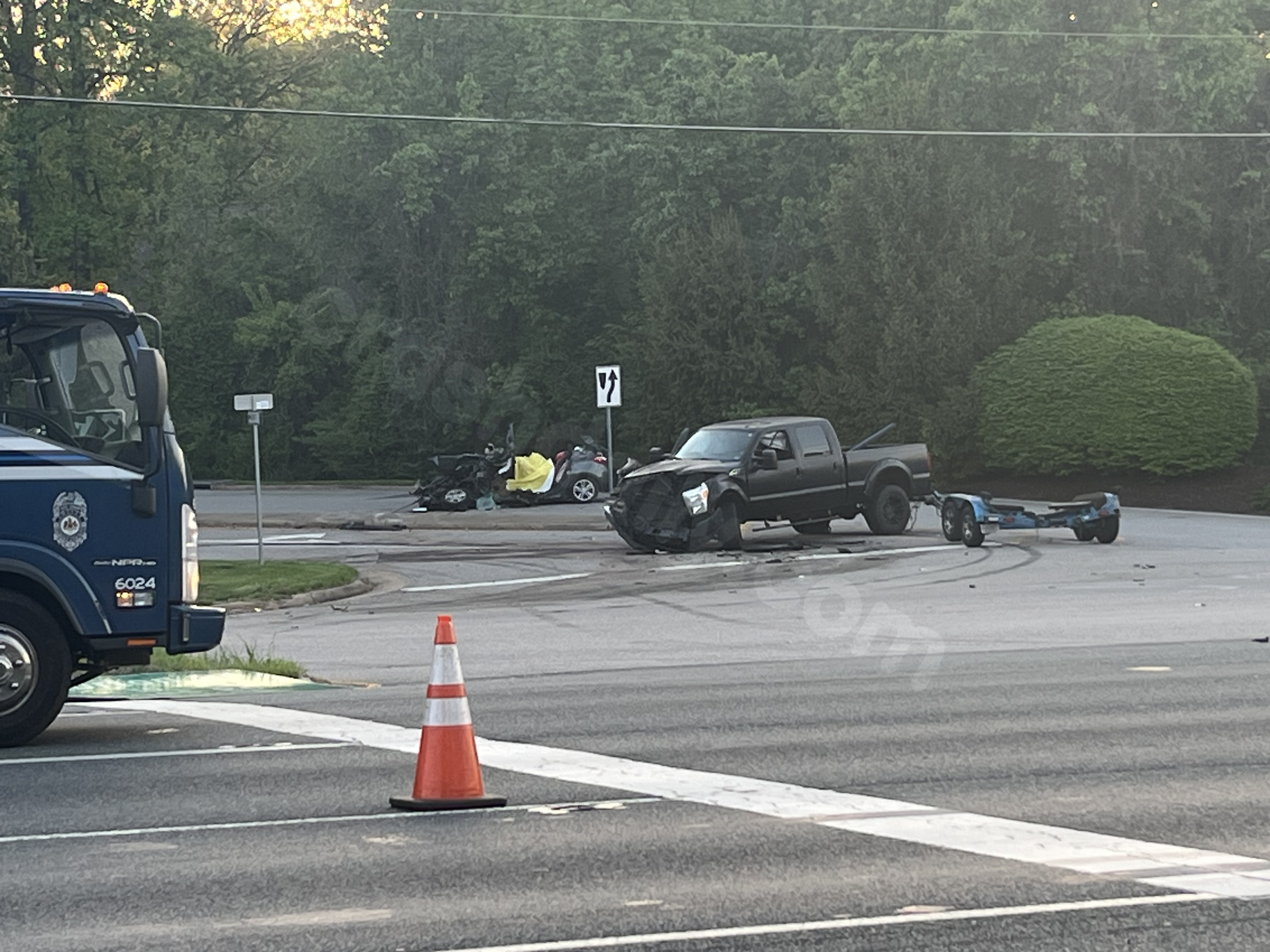 Woman killed in two-vehicle crash in Fairfax County