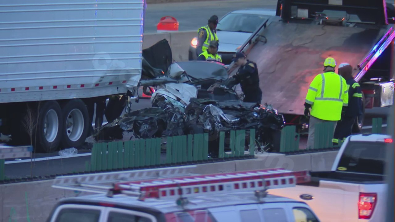 Driver killed in crash with tractor-trailer on I-495 in Virginia