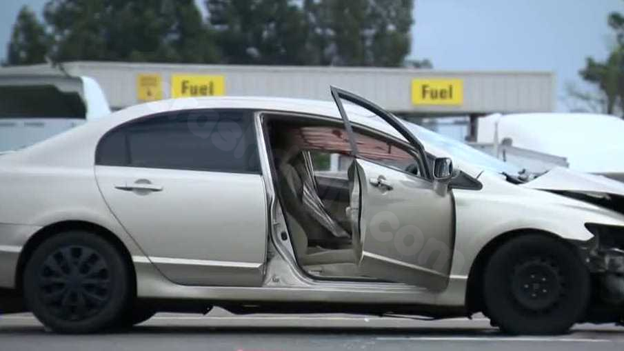 Stockton driver crashes after being shot on Highway 99, CHP says