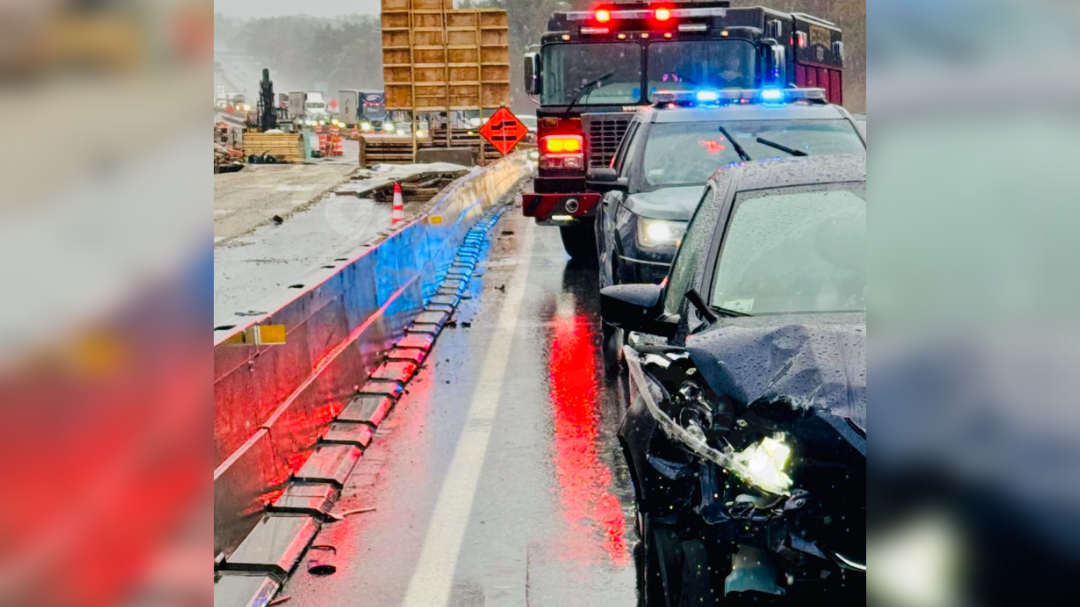 3 car crash causes multiple delays on the Mass Pike eastbound in Westborough, Massachusetts