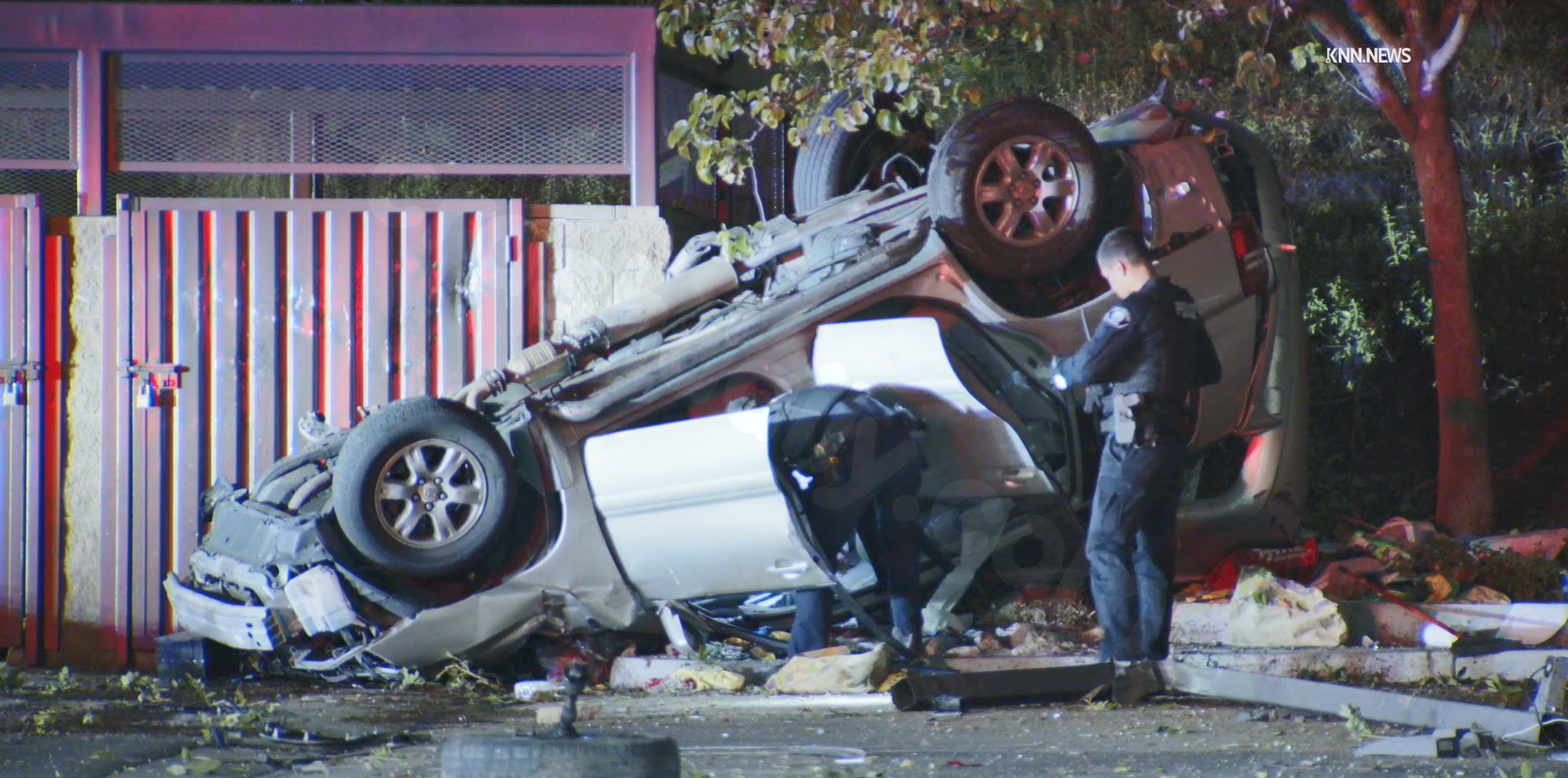 3 girls under the age of 15 found in stolen car after crash: police