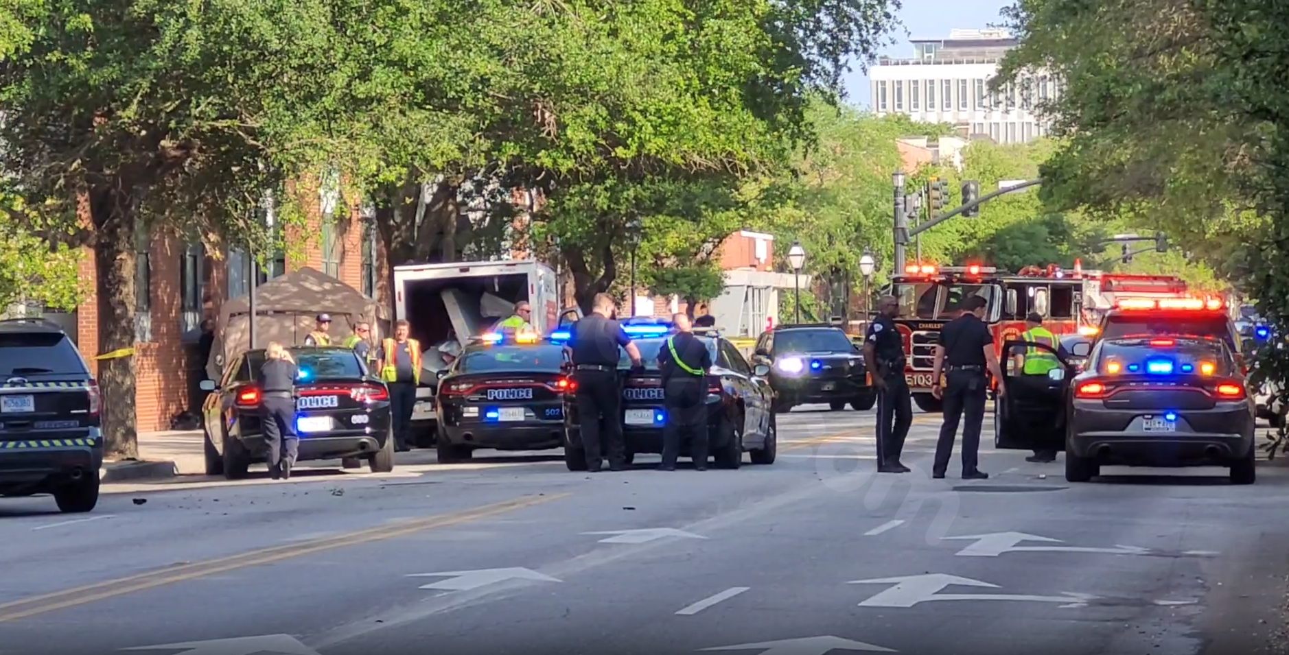 Several injured, 1 dead after pursuit turns into collision on Meeting Street