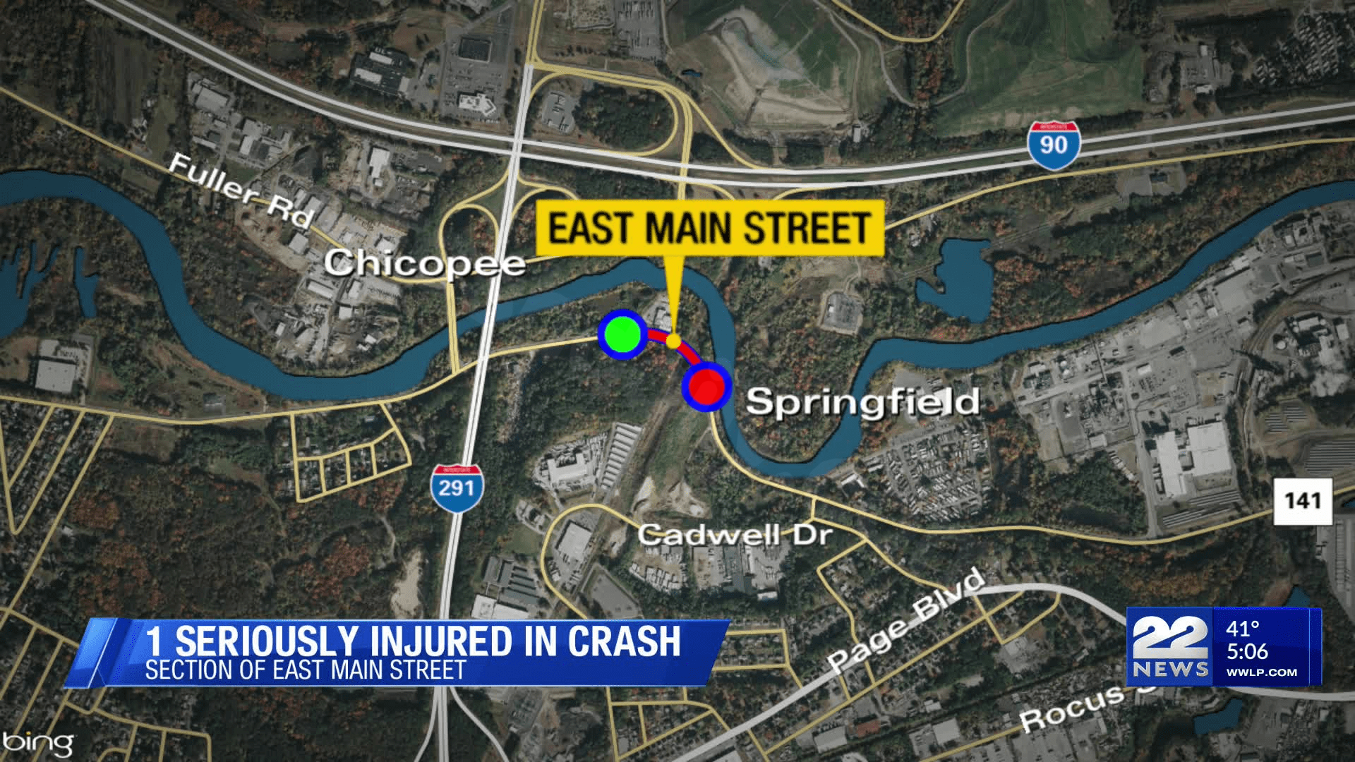 One person seriously injured after car crash in Chicopee