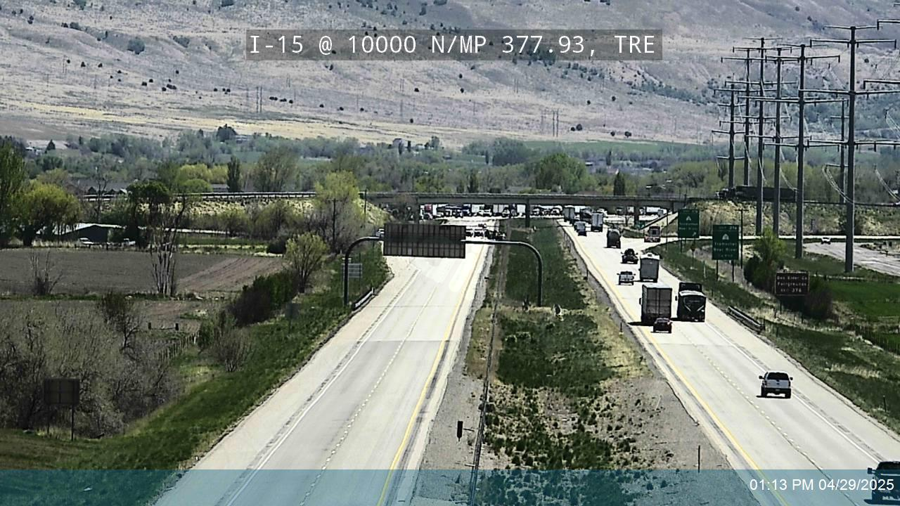 Northbound I-15 closed in Tremonton after fatal wrong-way collision
