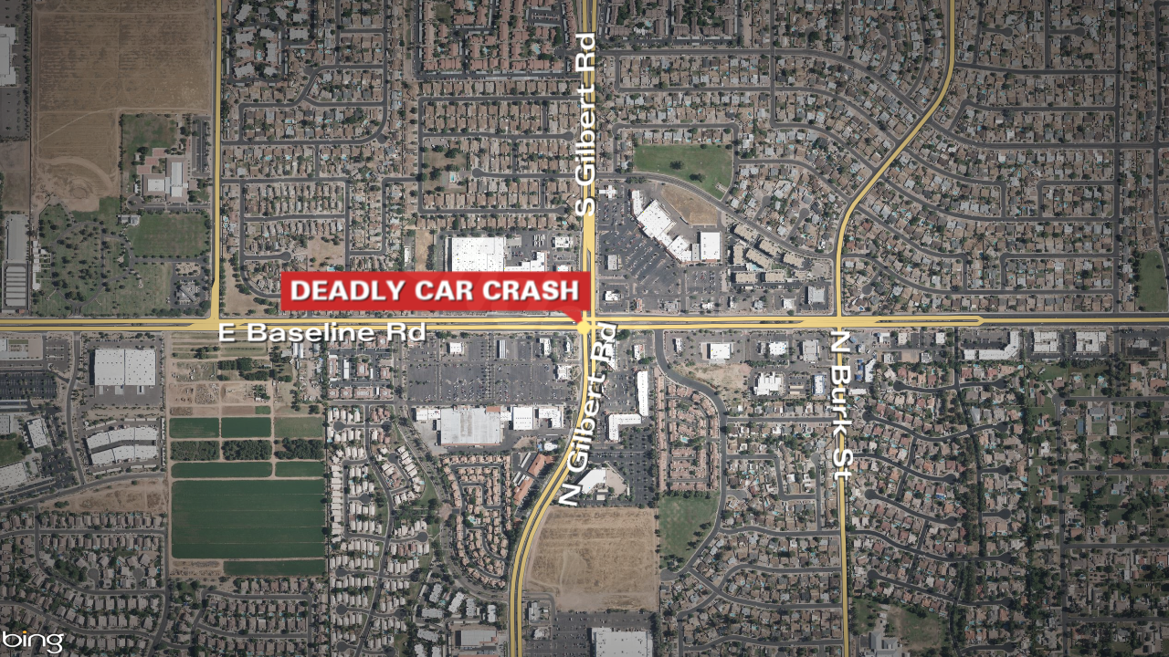 Woman killed in Gilbert crash on Baseline Road