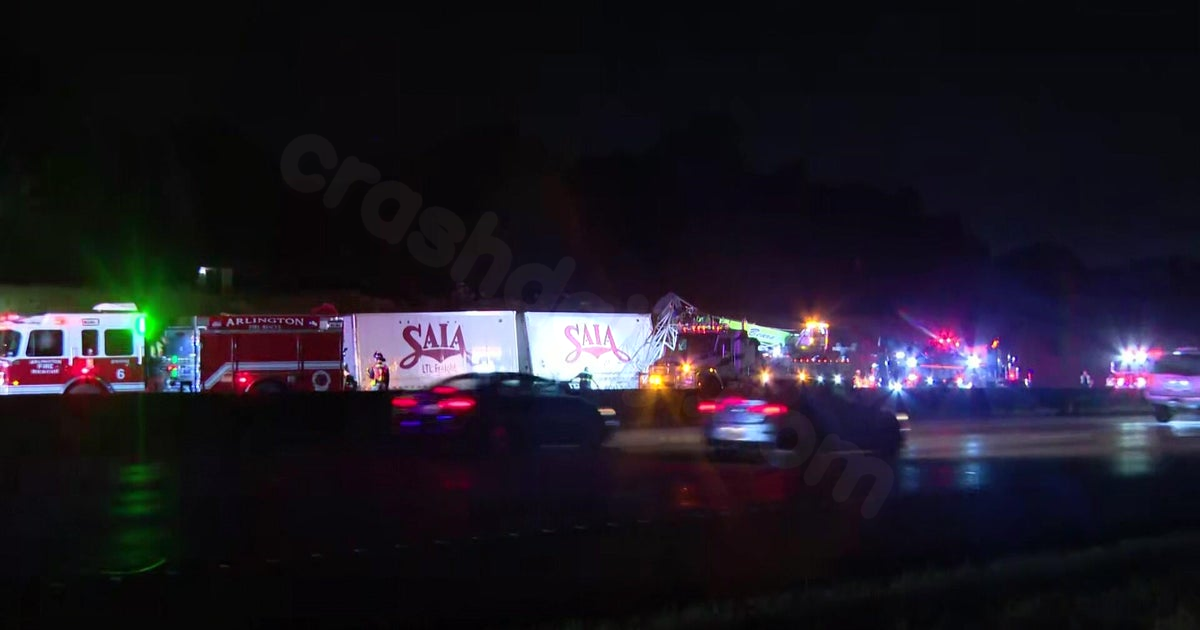 Hazmat spill, crash closes portion of I-30 in Arlington