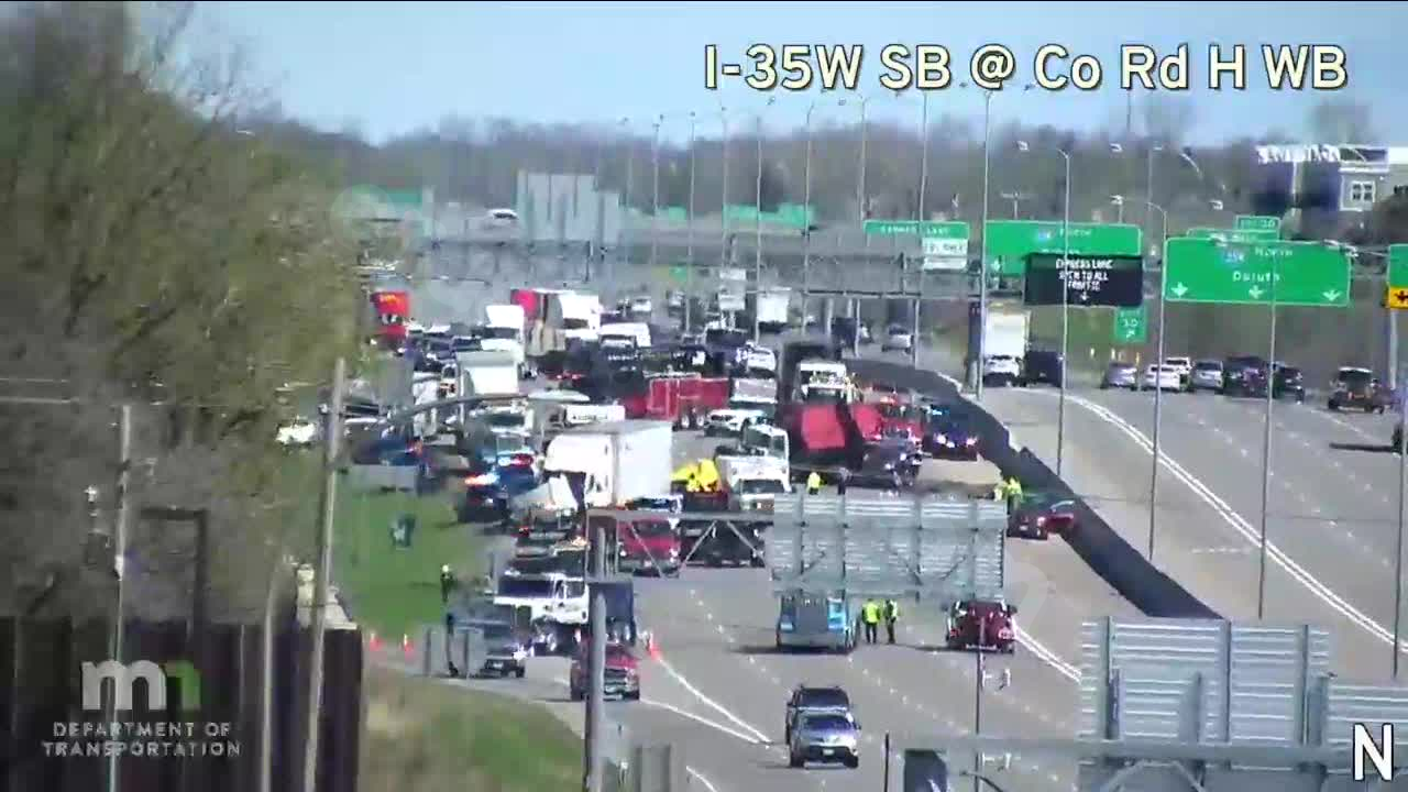 'Merging dispute' linked to deadly 7-car collision on I-35W at Mounds View