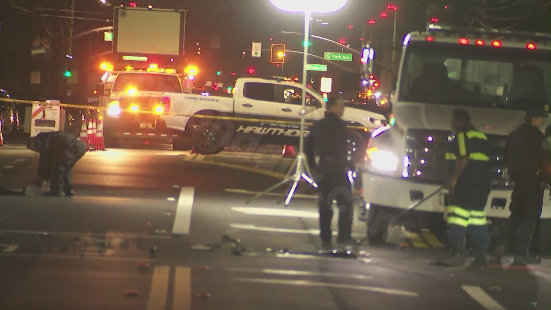 Fatal motorcycle collision in Hawthorne.
