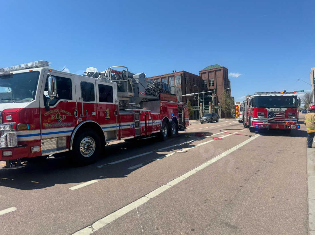 CSFD efforts to rescue individual in accident in downtown.
